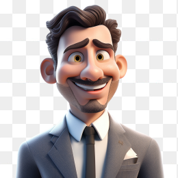 快图网AI创作商务3D男人