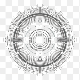 圆形科技电路底纹