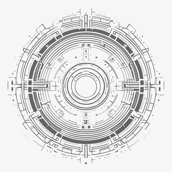 圆形科技电路底纹