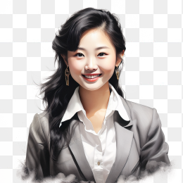 快图网创作手绘素描漂亮美女肖像