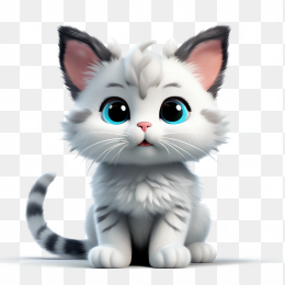 快图网AI创作花色猫咪