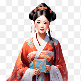手绘古风美女