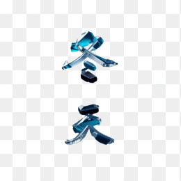冬天冰块字体