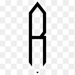 钻石组合字体-中R