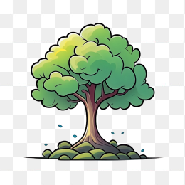 手绘树