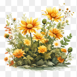 手绘菊花