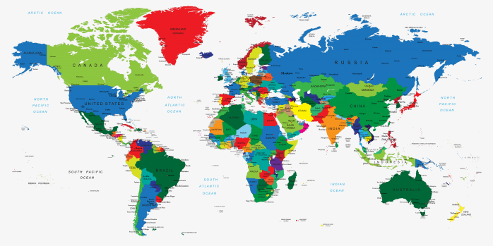 world map 