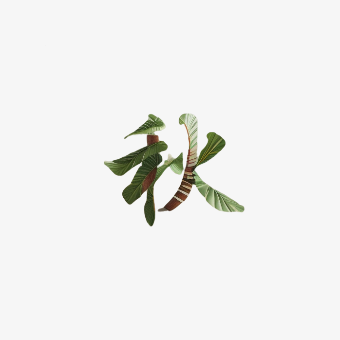 秋天树纹字体