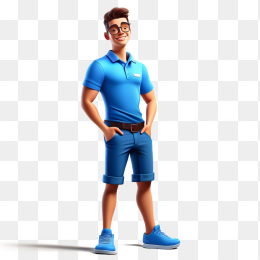 3D卡通男人