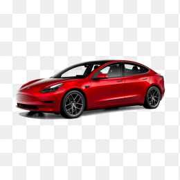 红色特斯拉model 3