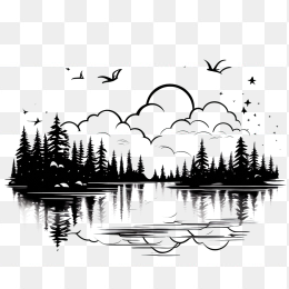 手绘风景画