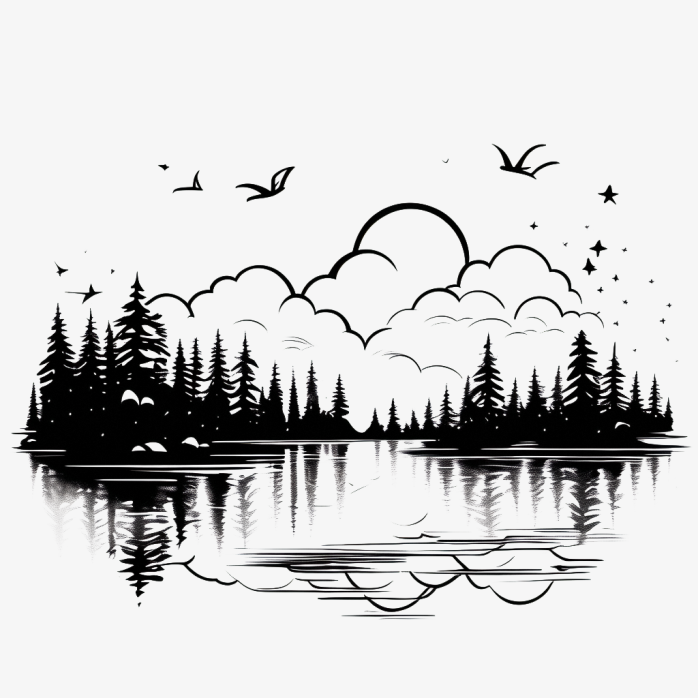 手绘风景画