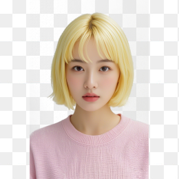 金色短发可爱漂亮美女写真