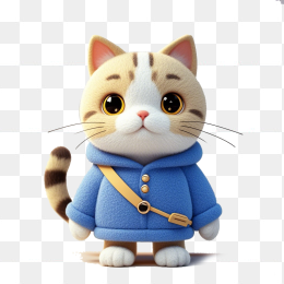 可爱立体小猫