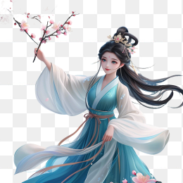 手绘古装仙女