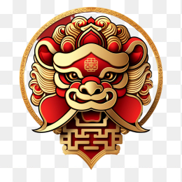 中国风狮子图案
