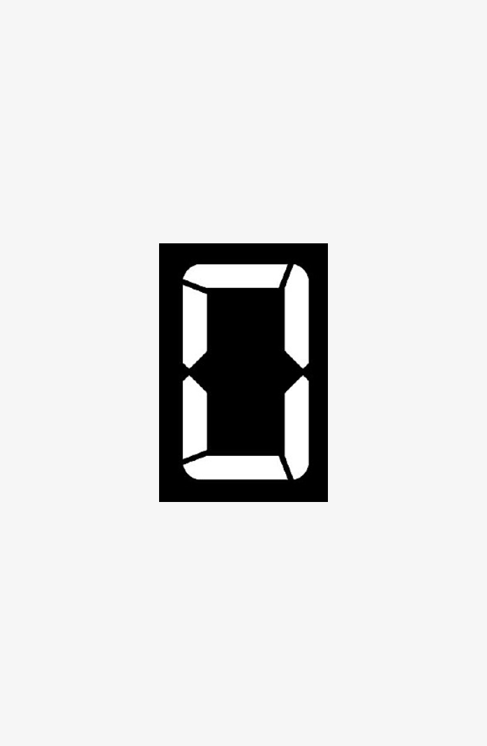 黑色背景数字0