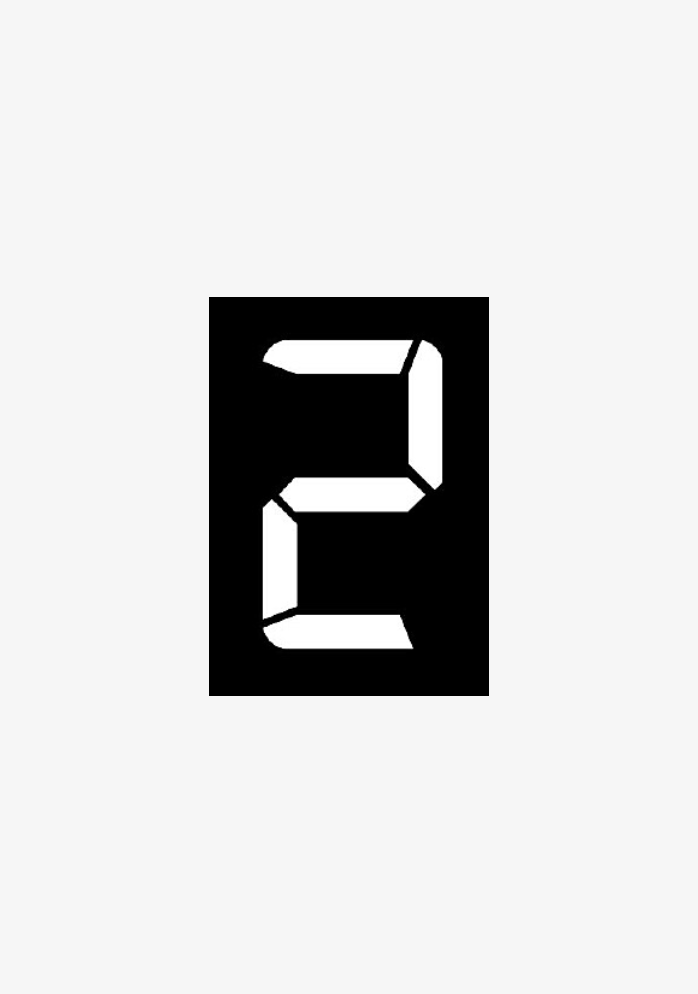 黑色背景数字2