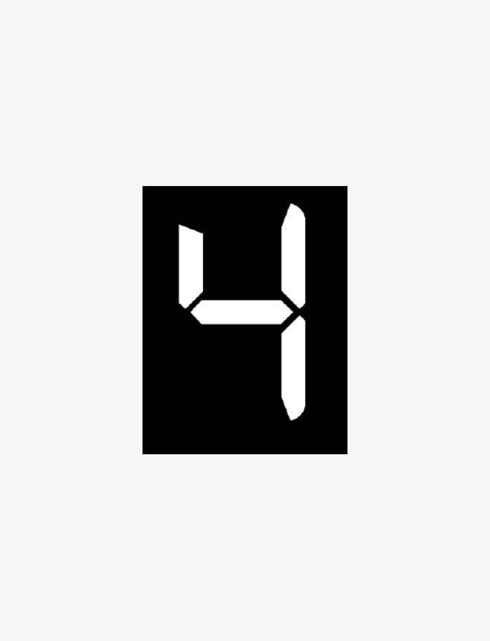 黑色背景数字4