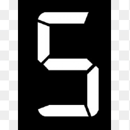 黑色背景数字5