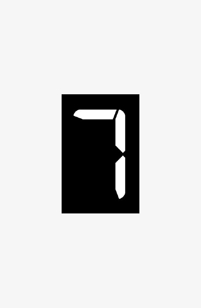 黑色背景数字7
