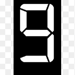 黑色背景数字9