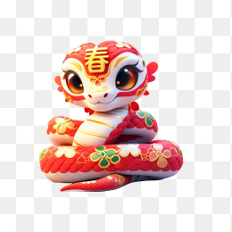 3D蛇年元素