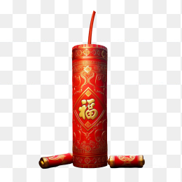 立体红色鞭炮