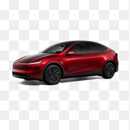 新款红色特斯拉Model Y