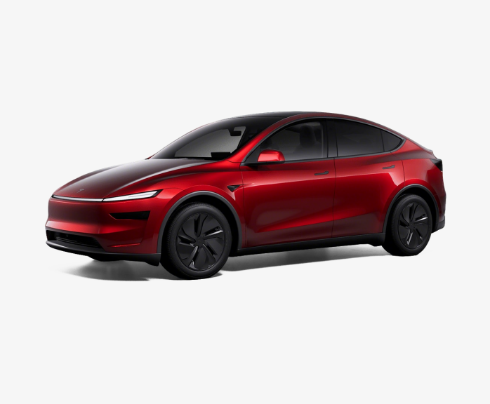 新款红色特斯拉Model Y