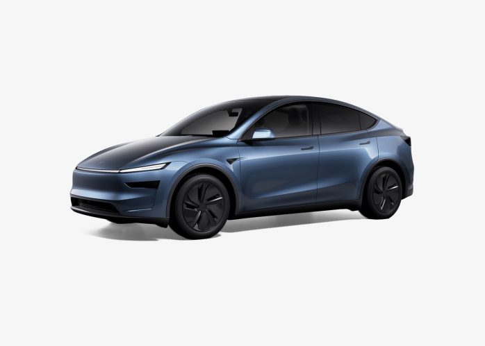 新款蓝色特斯拉Model Y