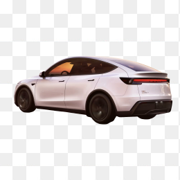 新款白色特斯拉Model Y