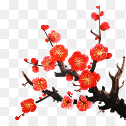 快图网独家原创手绘腊梅画