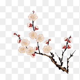快图网原创手绘梅花
