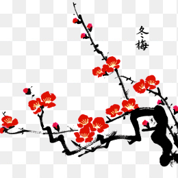 快图网独家原创手绘腊梅画