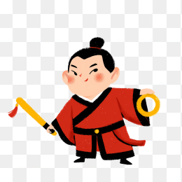 原创手绘古代卡通人物