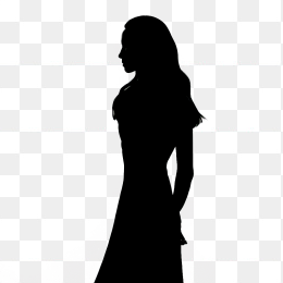 原创手绘美女剪影