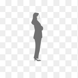 原创手绘女人剪影