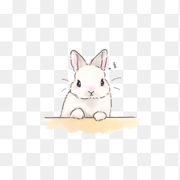 快图网原创手绘兔子
