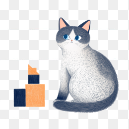 原创手绘小猫