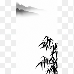 原创白色水墨中国风山水背景