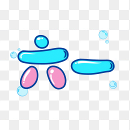 原创手绘六一儿童节艺术字