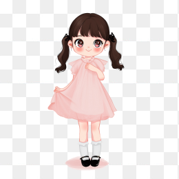 原创卡通小女孩