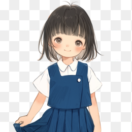 原创手绘小女孩