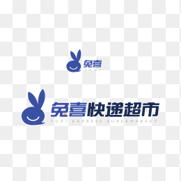 喜兔快递超市logo