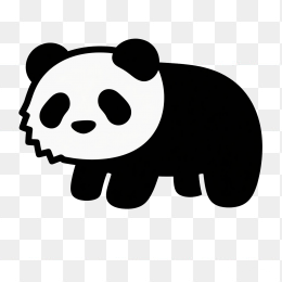 快图网原创手绘熊猫logo
