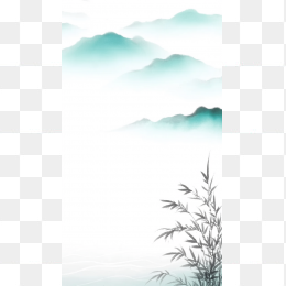 快图网原创小清新中国风风景画