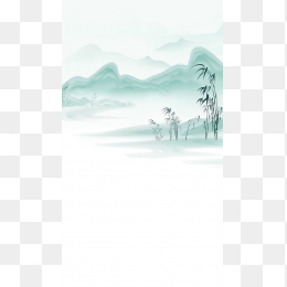 快图网原创小清新中国风风景画