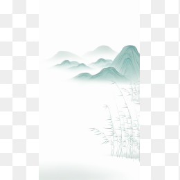 快图网原创小清新中国风风景画