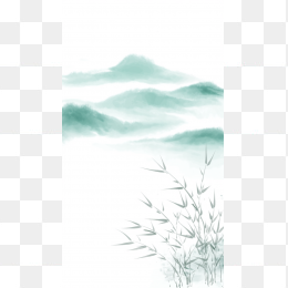 快图网原创小清新中国风风景画
